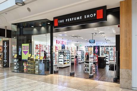 Exterior of The Perfume Shop in Bluewater shopping centre