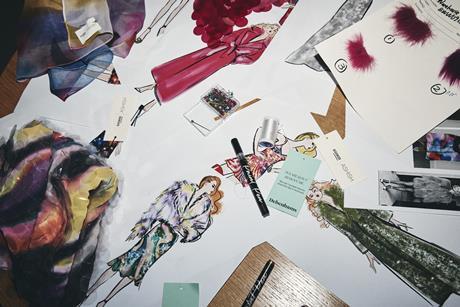 DESIGNERS AT DEBENHAMS BTS - drawings