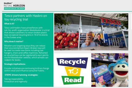 Innovation of the Week - Tesco partners with Hasbro on toy recycling trial index