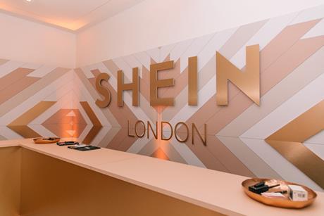 Shein's London pop-up shop