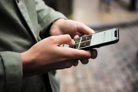 Waitrose site on a smartphone