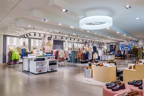 Topshop area in John Lewis