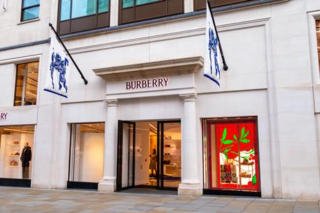 Front entrance of Burberry, Bond Street, London