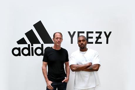 Kanye West and Adidas chief marketing officer Eric Liedtke