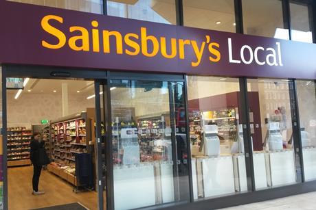 The exterior of the 'micro' Sainsbury's Local store in Holborn