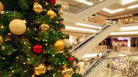 Christmas shopping centre