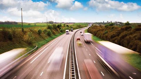 Supply Chain motorway trucks