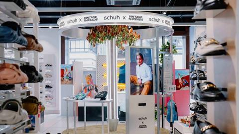 Schuh Vintage Threads display in store