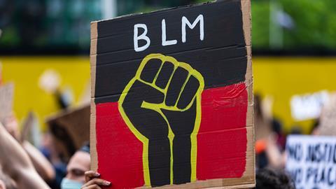 Black Lives Matter placard