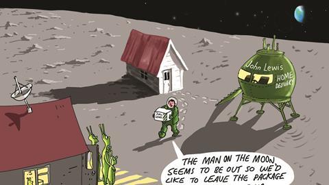 Blower's retail cartoon: John Lewis launches 'Man on the Moon' Christmas ad  | Cartoon | Retail Week