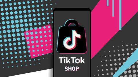 TikTok Shop on smartphone screen