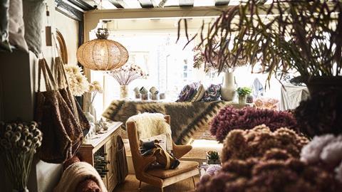 Interior of homeware store