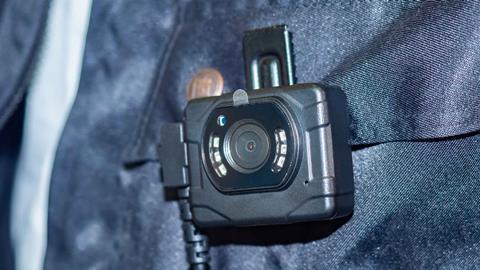 Body camera attached to jacket