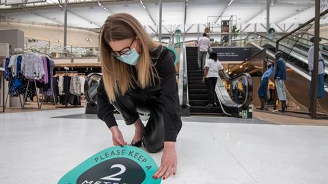 John Lewis shop reopening preparations