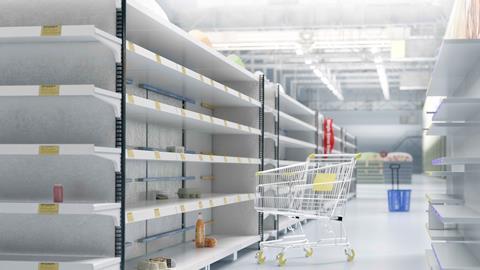 Supermarket-with-empty-shelves