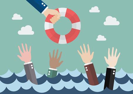 Lifebuoy leadership illustration