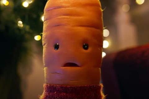 Kevin the Carrot in Aldi Christmas advert 2022