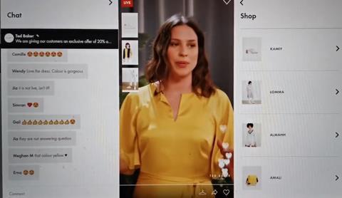 Ted Baker livestream