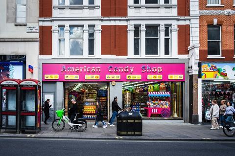 American Candy Shop on Oxford Street