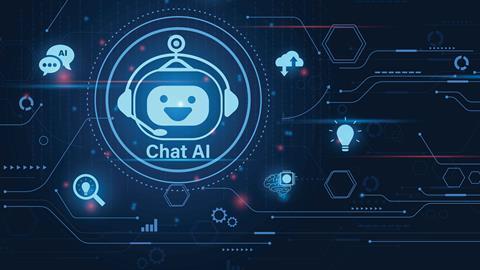 Illustration of an AI chatbot