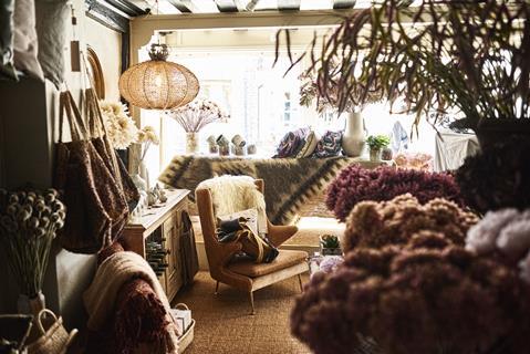 Interior of homeware store