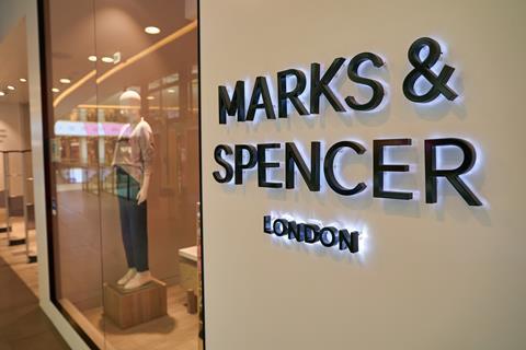 Marks & Spencer shop window