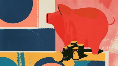 Illustration of a piggy bank