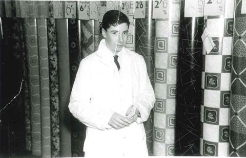 Lord Harris in the original CW Harris store in Peckham