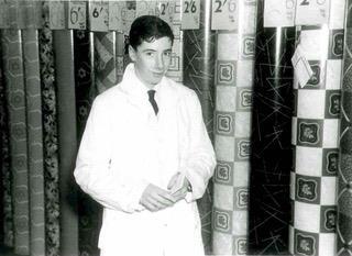 Lord Harris in the original CW Harris store in Peckham