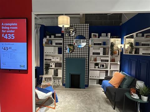 Ikea living room furniture in-store