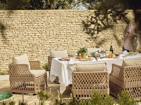 Large-Pembrey 8-Seater Table with 8x Long Meadow Armchairs 18