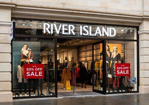 Exterior of River Island store
