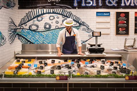 Sainsburys Hedge End fish counter