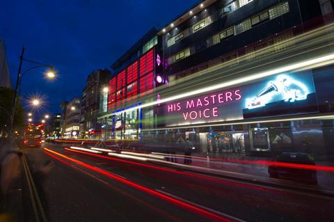 HMV has posted a full-year pre-tax loss of £8.8m after sales of physical CDs, films and games continued their decline.