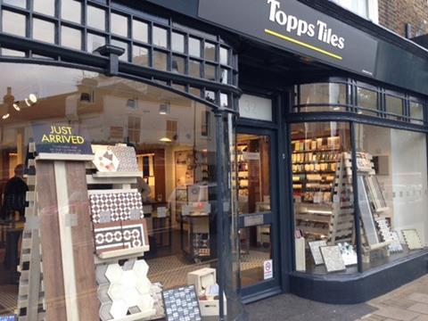 Topps Tiles boutique store in Wimbledon Village