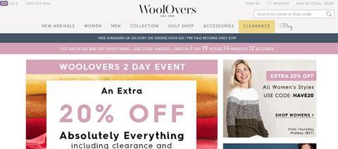 Almost half of WoolOver's sales come from overseas