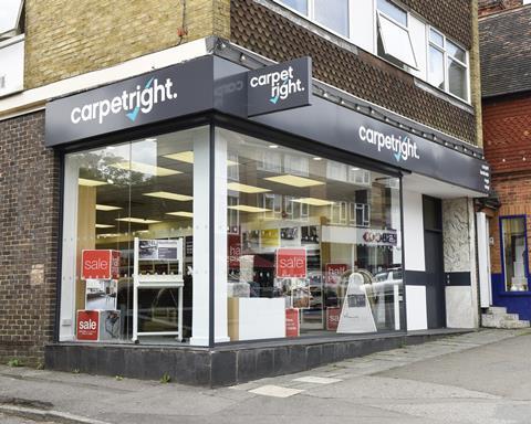 Carpetright on the high street in Oxted
