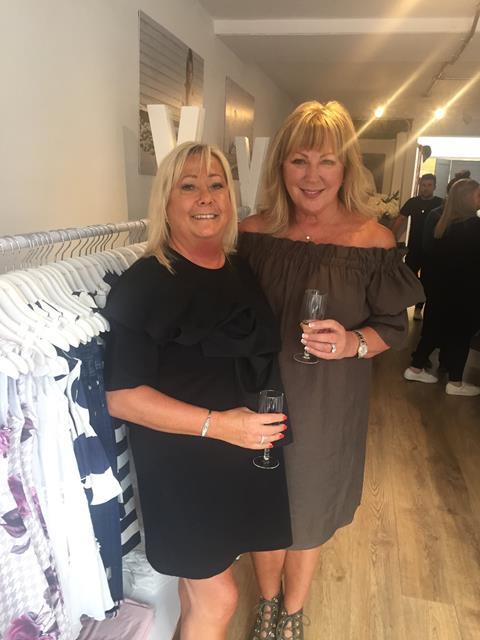 Kate Bostock and Rose Foster at the opening of Angel & Rocket