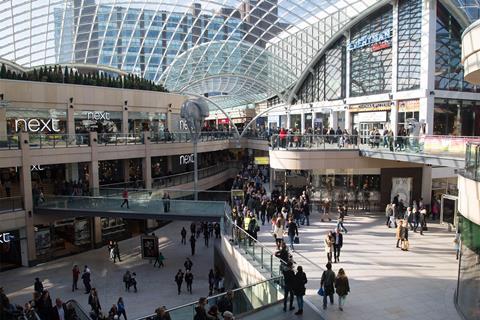 The Trinity Shopping Centre in Leeds, West Yorkshire, UK