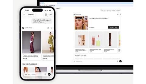 Asos stylist app on Chat GPT