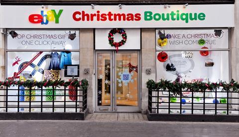 Etailers such as eBay are making moves into bricks-and-mortar