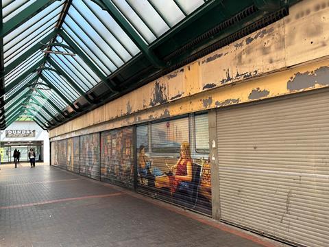 Shuttered shops, Middlesbrough
