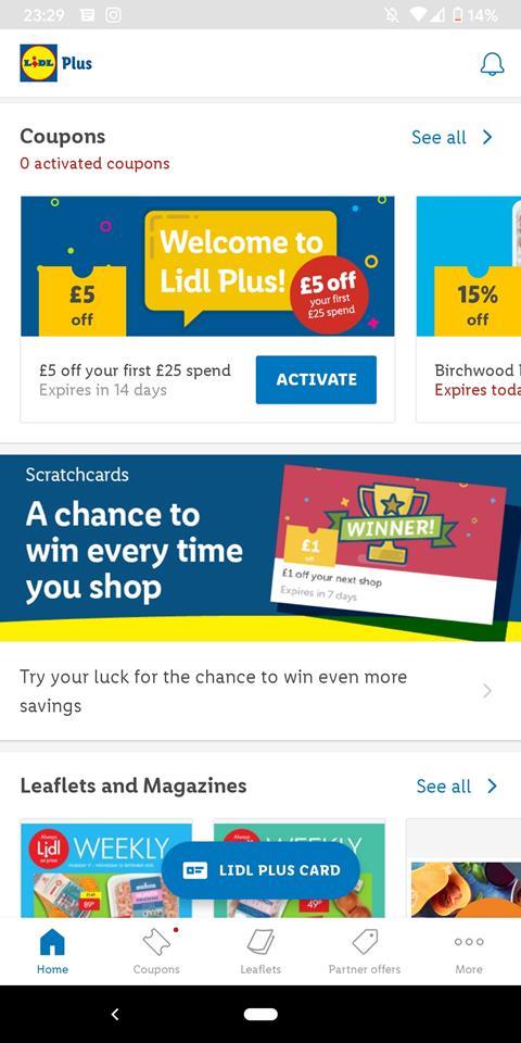 Lidl Plus app