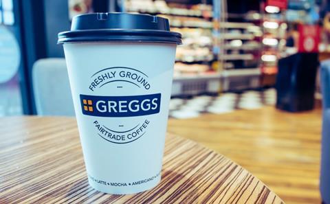Greggs coffee cup