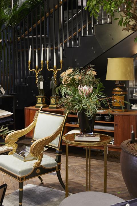 Homeware products on display in H&M Home Regent Street store