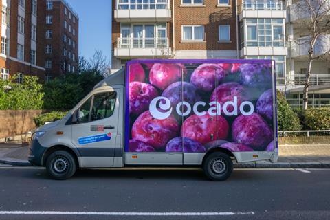 Ocado delivery van London