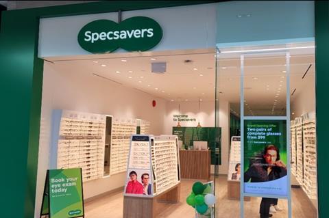 Specsavers store exterior