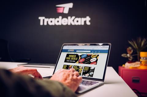 Toolstation delivery on computer screen