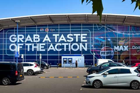 PepsiCo store wrap at Tesco Wembley