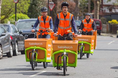 Sainsburys electric cargo bike